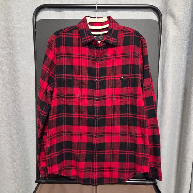 American vintage 플란넬 체크 셔츠 M-L