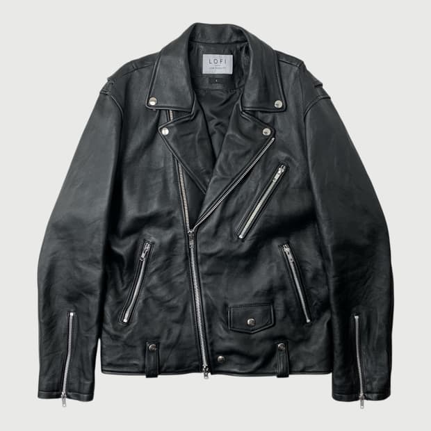[L/정품] 로파이 양가죽 레더 라이더 자켓
