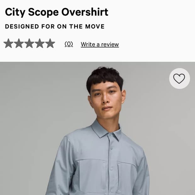 룰루레몬 셔츠 자켓