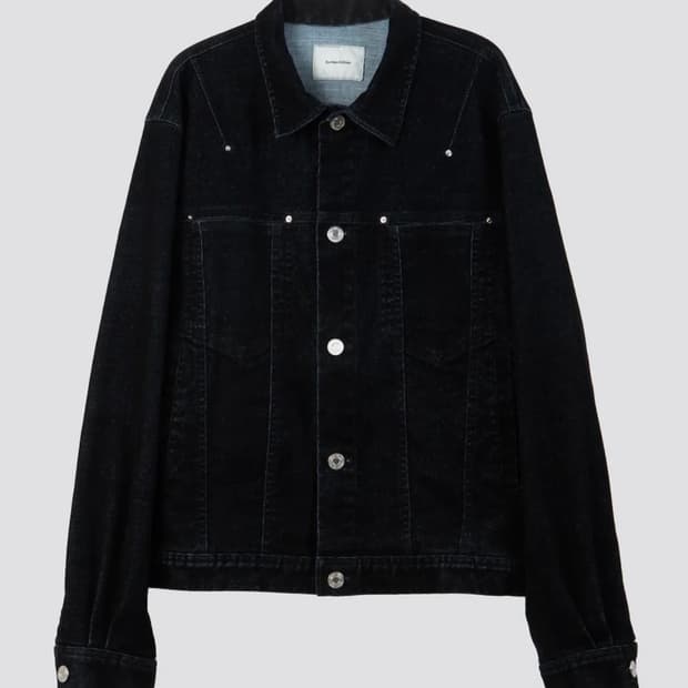 서피스에디션 VELVET DENIM TRUCKER JACKET
