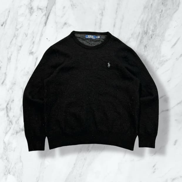 폴로 랄프로렌 메리노울 블랙 니트 