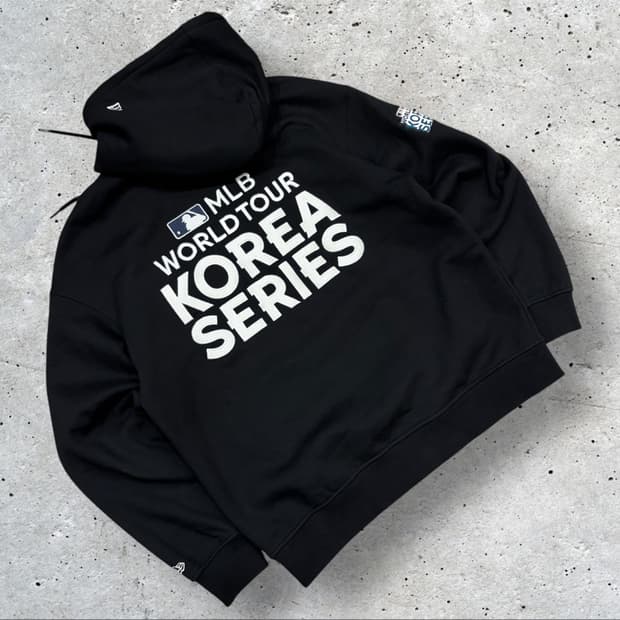 [95] 뉴에라 MLB 월드투어 코리아 시리즈 후드티 블랙 B771