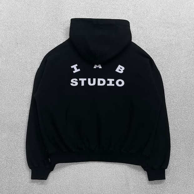 아이앱스튜디오 스펠 로고 후드티 블랙