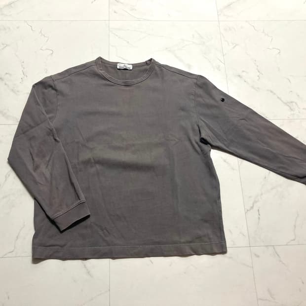 스톤 피그먼트 그레이 롱슬리브 긴팔 티셔츠 105-110