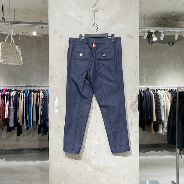 톰브라운 맨즈 버튼 플라이 데님 팬츠