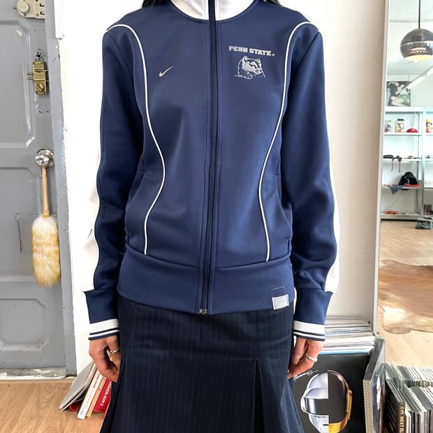 90s nike 나이키 펜스테이트 트랙 자켓