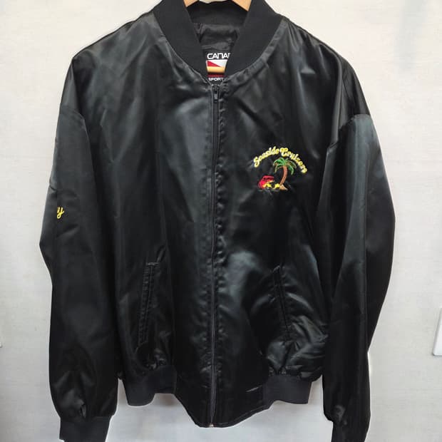 캐나다 스포츠웨어 빈티지 90s 자수로고 봄버 자켓 xl