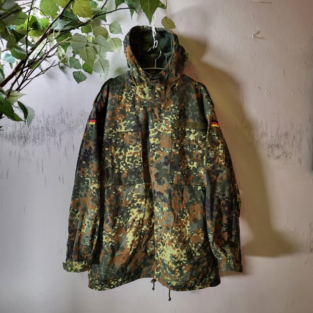 90s 독일군 빈티지 플랙탄 야상 파카 자켓