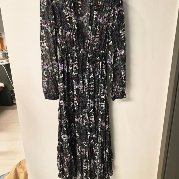 [NANING9] 난닝구 플라워 쉬폰 롱 원피스