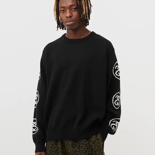 스투시 SS링크 스웨터 블랙