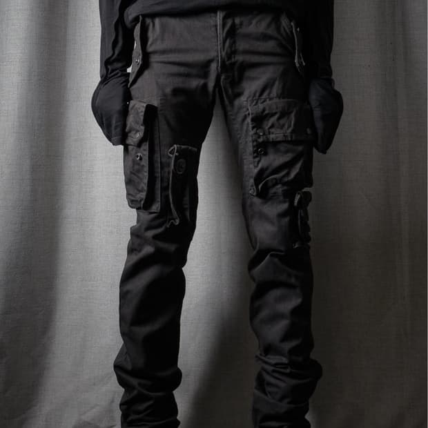 Julius FW08 내로우 가스마스크 팬츠