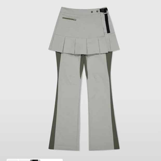 썬러브 레이어드스커트팬츠 스톤컬러