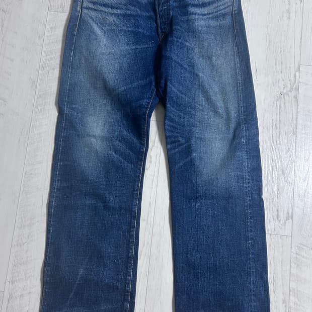 RRL 빈티지 파이브 포켓 기빈스 워싱 데님 진 32x30
