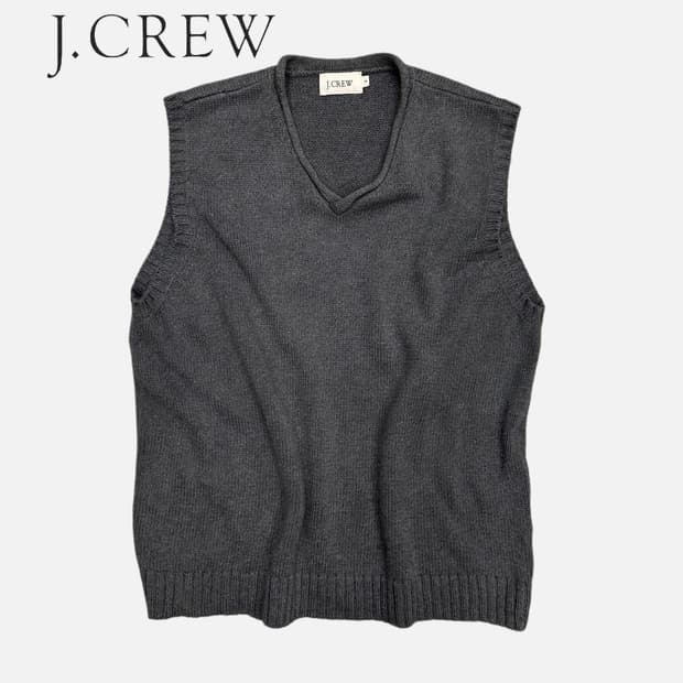 J.CREW grey v-neck knit vest