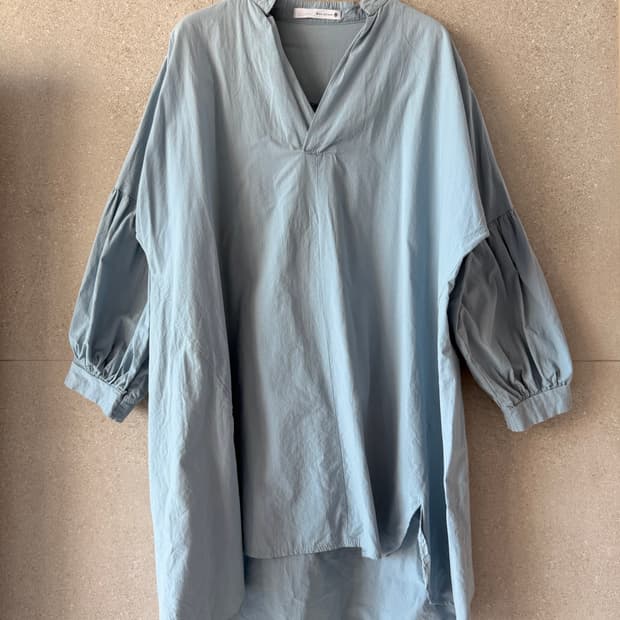 바스락 블라우스 오버핏 퍼프소매