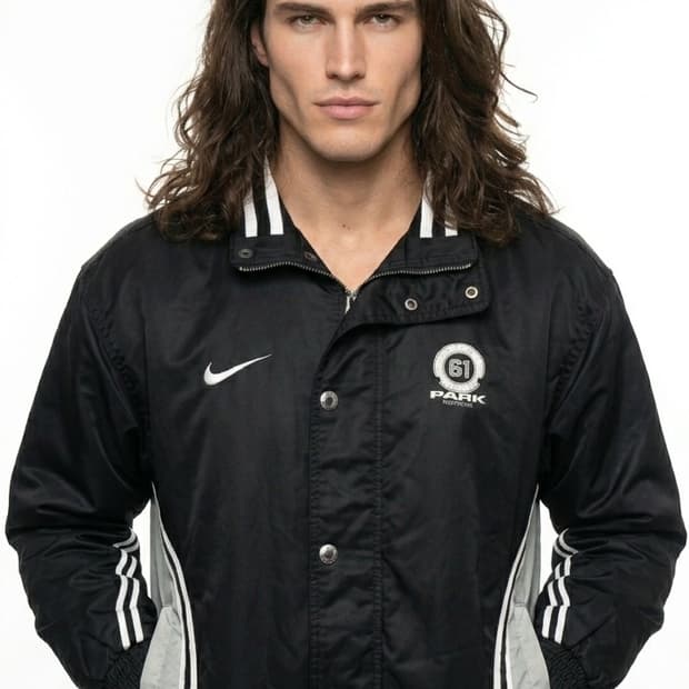 나이키 블랙 코치 자켓 61 PARK 에디션 블랙