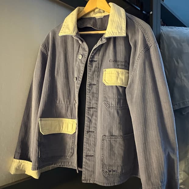 [옷/청자켓]디올 Christian Dior 워크웨어 자켓 블루