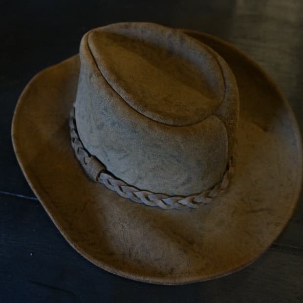 henschel leather hat(USA made)