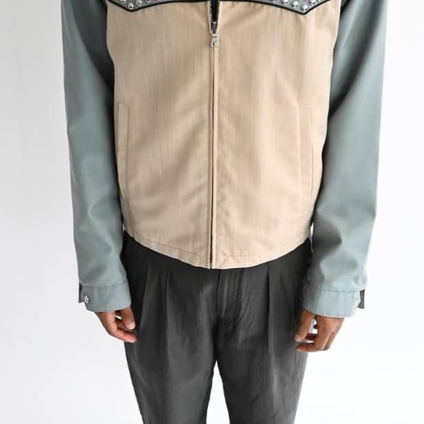 프라다 12ss 명작 블루종 자켓