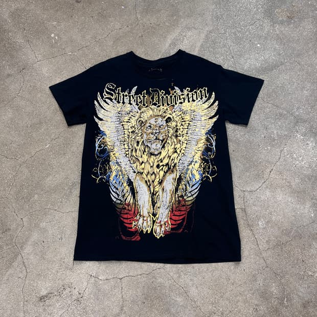 모어크 페리니 그런지 그래픽 티셔츠 