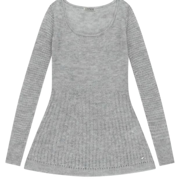 코이세이오 소프트 벨 니트 라이트 그레이