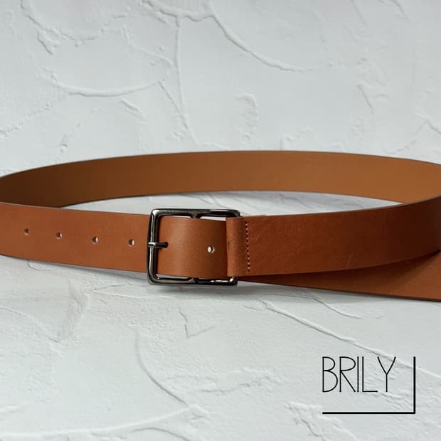 [Unisex] ZAD 롱 벨티드 레이어드 이태리 베지터블 가죽 벨트