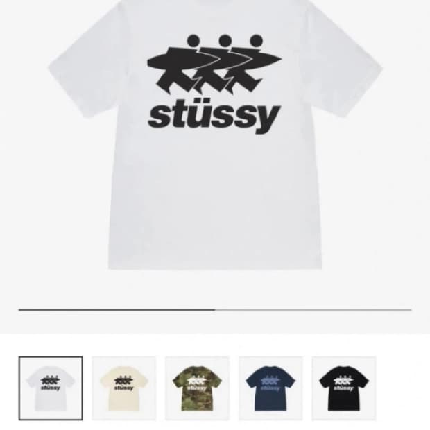 스투시 서프워크 티셔츠 화이트 L (새상품)