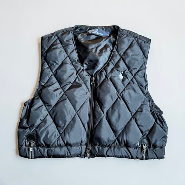 폴로 크롭 조끼