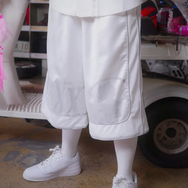 구해요 TNSW basketball half pants white
