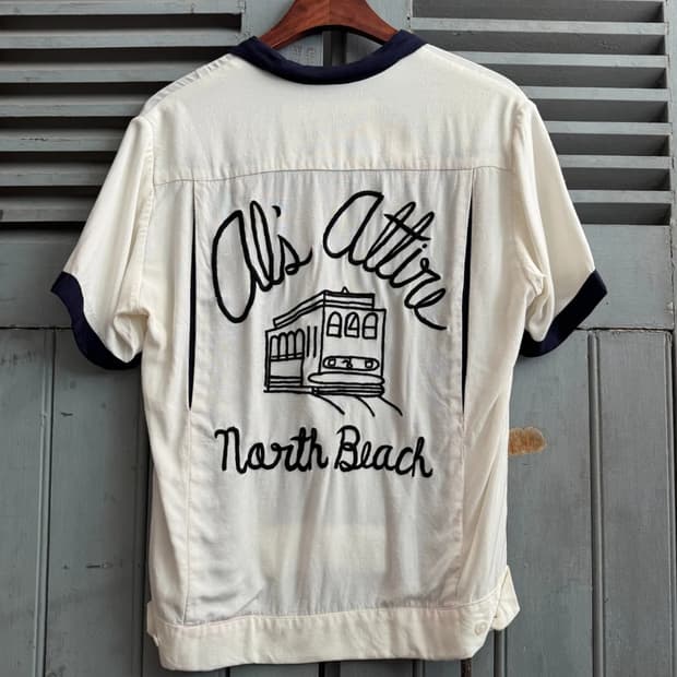 [M]빔스플러스 핸드 테일러드 North Beach 볼링 셔츠