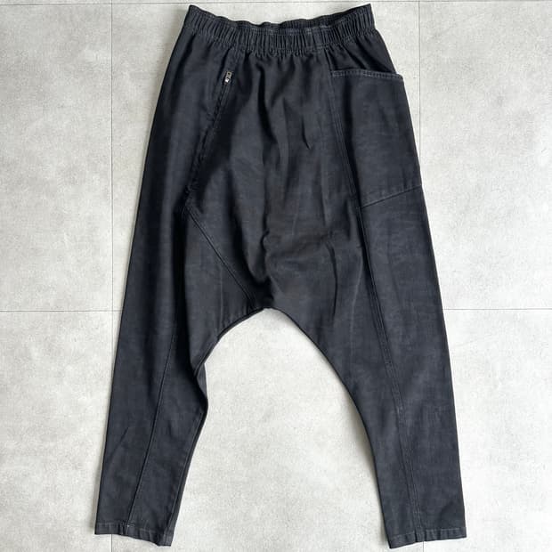 JPN VTG 블랙 카모 사루엘 팬츠