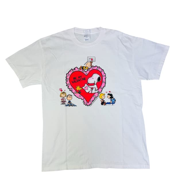 빈티지 00s 피너츠 스누피 발렌타인 PEANUTS SNOOPY 티셔츠L