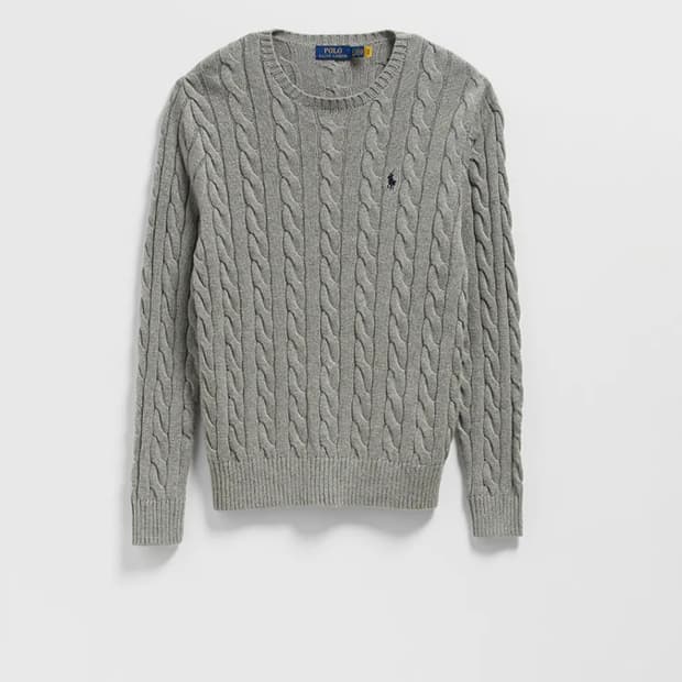 폴로 정품 케이블 니트 코튼 스웨터
