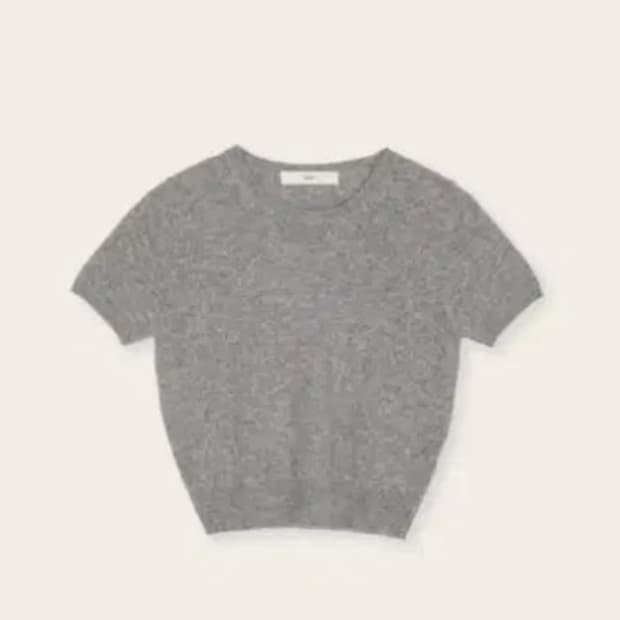 [시예 Siye] 블러썸 하프 니트 (그레이 / 택포함 새상품)