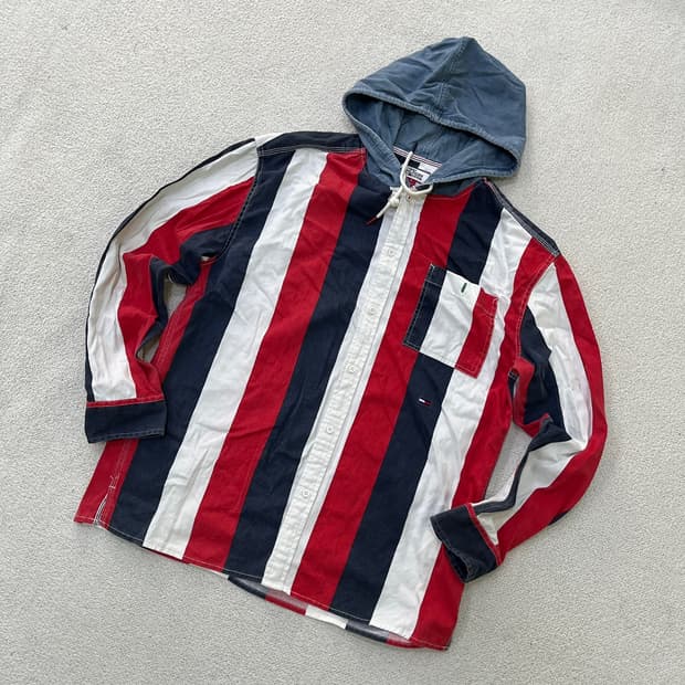 M 타미힐피거 후드 셔츠 0708M