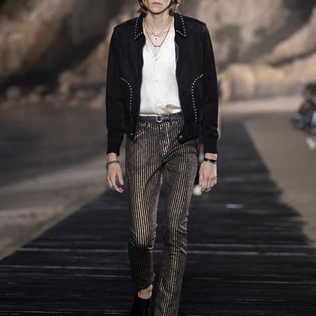 [BTS 지민님 착용] 생로랑 20ss 스터드 실크 셔츠