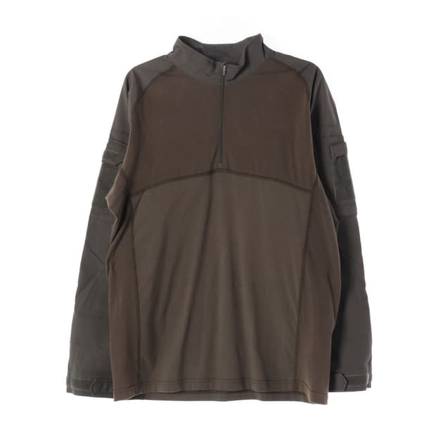 CQR 택티컬 쿼터지퍼 컴뱃 셔츠 브라운 2XL