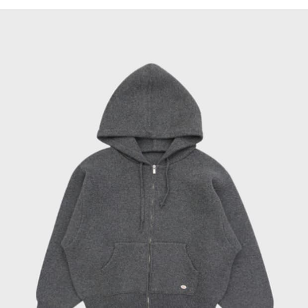 프레클 heavy knitted zip up jacket