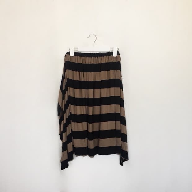 646. stripe layered midi SK