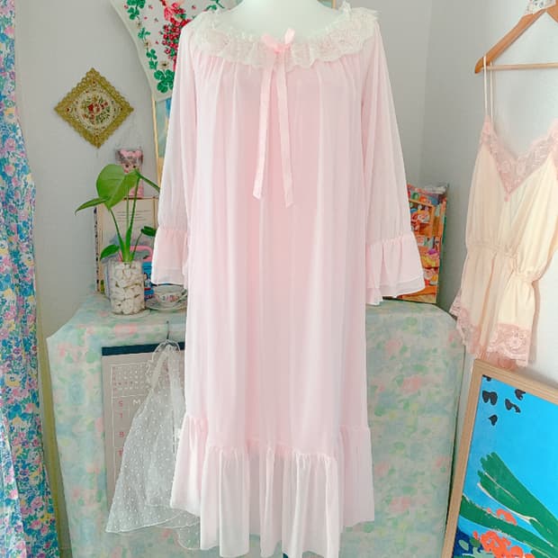 빈티지 나이트웨어 파자마 잠옷