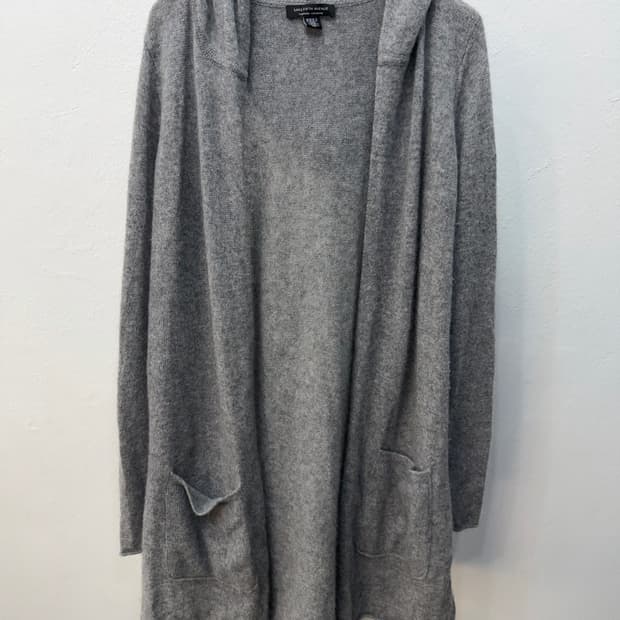 정품) 삭스피프스애비뉴 캐시미어100 후드 가디건 S