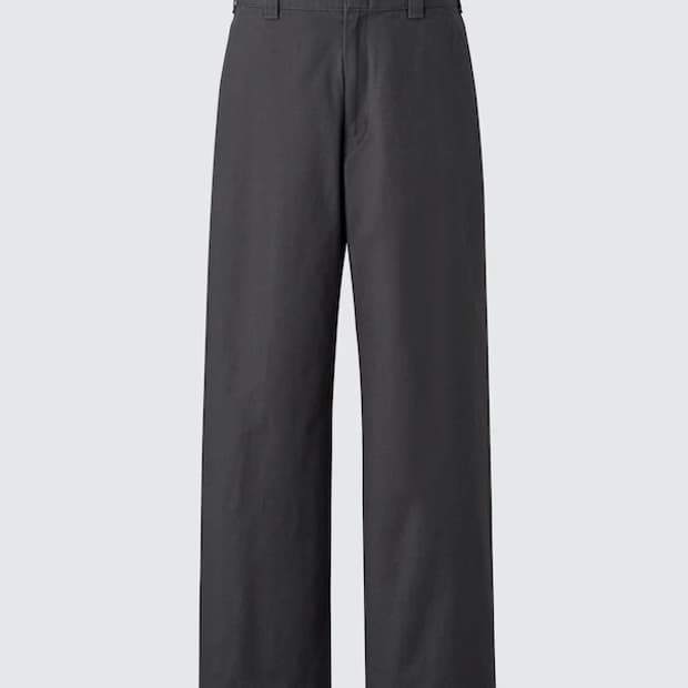 [새상품]유니클로U 와이드스트레이트 팬츠 88사이즈블랙