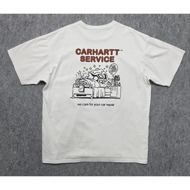 칼하트 WIP 카 리페어 피닉스 그래픽 반팔티 XL