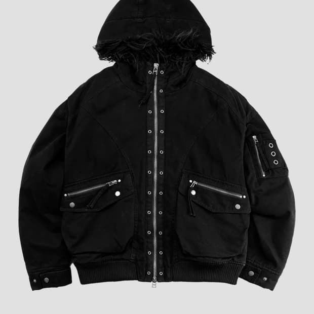 세인트페인 퍼 트리밍 코튼 점퍼 자켓