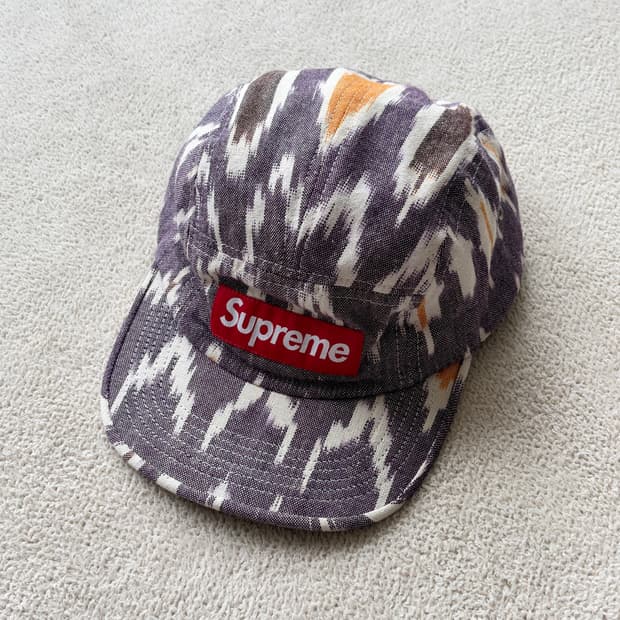 슈프림 Made in U.S.A 12SS IKAT 캠프캡