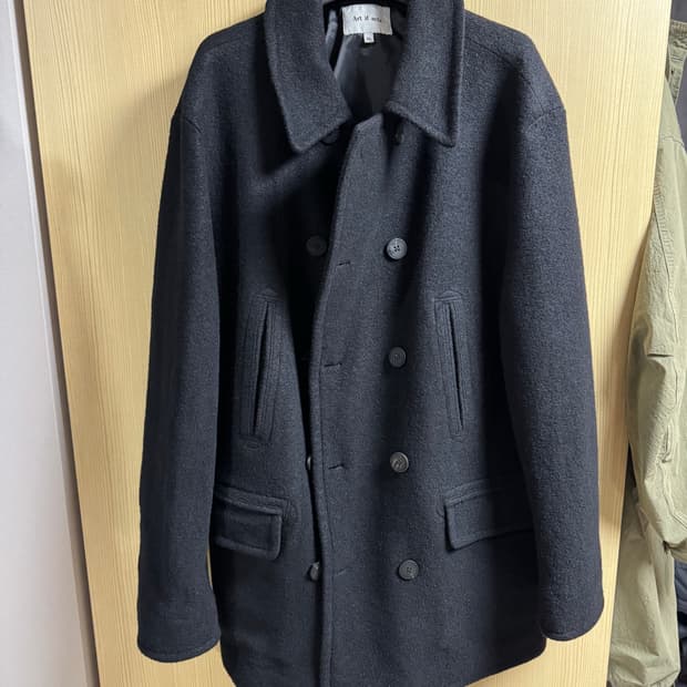 [XL] 아트이프액츠 피코트 블랙