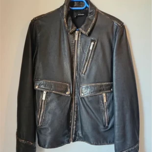 The Kooples 소가죽 레더 자켓