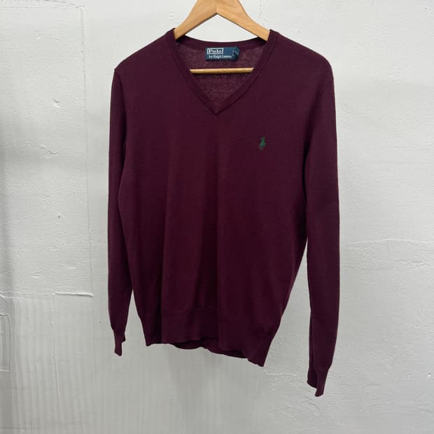 M) POLO RALPH LAUREN V-NECK KNIT