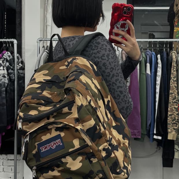 잔스포츠 카모 백팩