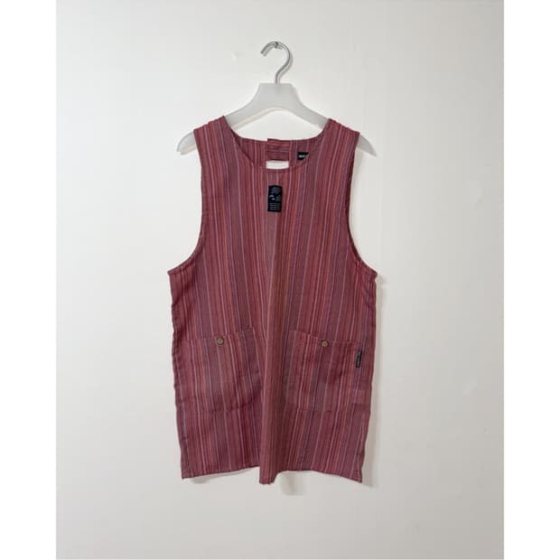 스트라이프 조끼형 앞치마